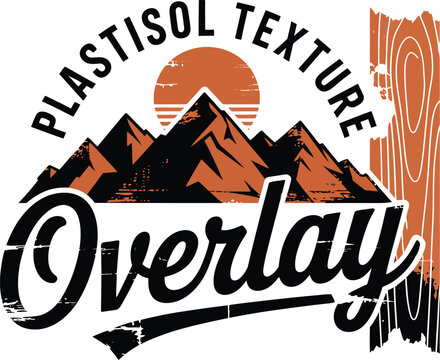 Black overlay text with mountain sunset and wood texture