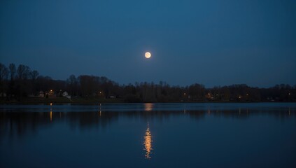 Twilight Moon, a natural phenomenon signaling seasonal change