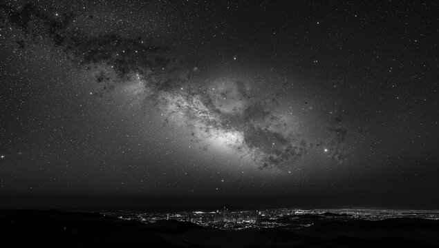 Cosmic expanse of the Milky Way galaxy, vastness of the universe