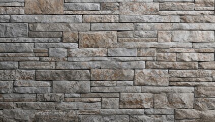 Obraz premium Granite Stone Wall Structure, erosion risk