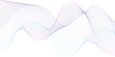 Abstract background vector colorful with dynamic waves for business design. Futuristic technology backdrop with network wavy lines.