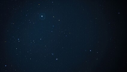 Fototapeta premium Distant glimmers of a galaxy in the night sky, vastness of the universe