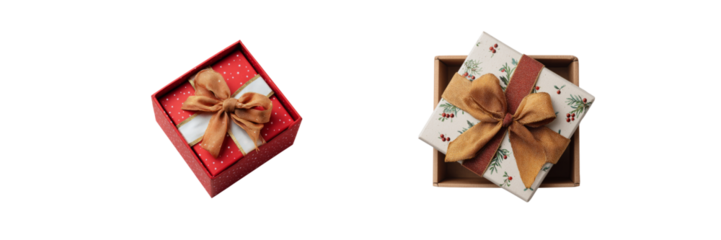 Christmas gift boxes festive home setting decorative content warm atmosphere close-up view