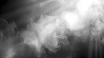 Monochrome Smoke Cloud Sparkle Abstract Heaven Light Background