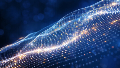 Digital Wave of Connected Dots