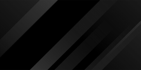 Black abstract background. Elegant dark diagonal shape elements. Modern luxury grey gradient graphic design.