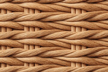 Close-up of intricately woven natural fiber, showcasing texture and pattern