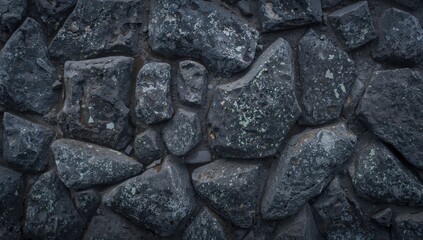 Basalt stone wall structure, erosion risk