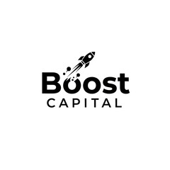 Boost Capital Logo - Rocket Launching into Financial Growth and Investment.