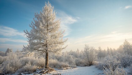 Swiss stone pine branches with hoar frost on needles, showcasing seasonal change