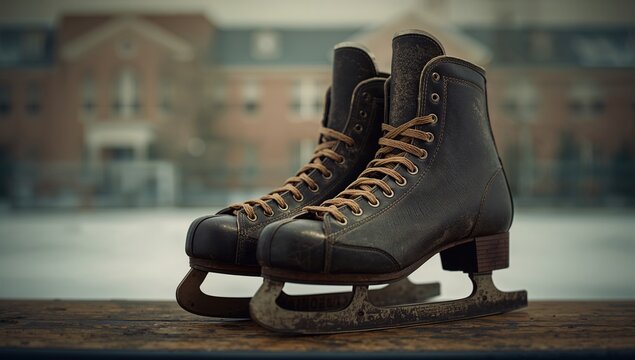 Old skates, maintenance needs due to wear and tear