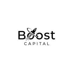 Boost Capital Logo - Rocket Launching into Financial Growth and Success.