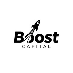 Boost Capital Logo - Rocket Launching into Success and Growth.