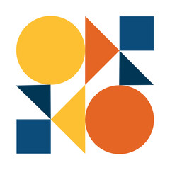 Obraz premium Minimalist Geometric Shape Vector Logo Icon