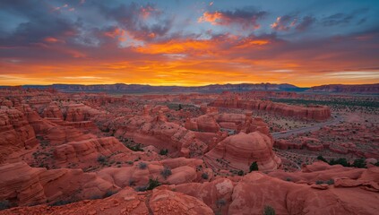 Valley of Fire State Park landscape, showcasing erosion risk