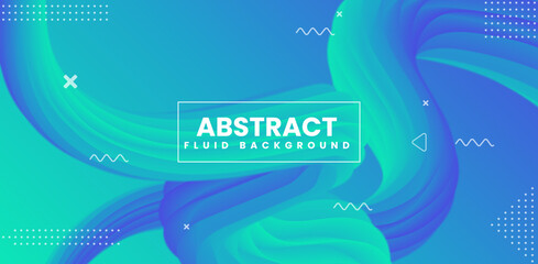 Fluid abstract gradient vector background with colorful glossy swirl. Futuristic ribbon background for tech presentations, website headers, science journals and innovation poster. 