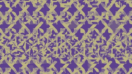 Seamless geometric letter design, abstract shapes for textile patterns, suitable for fashion applications