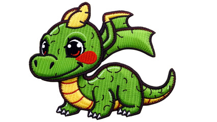 Fototapeta premium Embroidery Dragon design