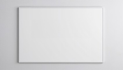 Obraz premium Empty whiteboard on wall, ideal for brainstorming sessions