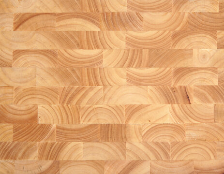 Wooden butcher's block background, new and without knife marks.