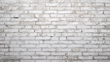 Fototapeta premium Aged brick wall surface with weathered paint, ideal for background design