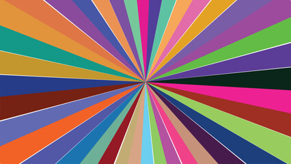 Colorful Radial Burst Graphic Design Element with a Vibrant and Modern Look