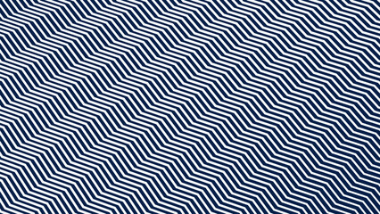 Blue and White Zigzag Stripes Line Abstract Background with Modern Dynamic Geometric Pattern Design