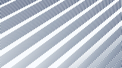 Blue and White Zigzag Stripes Line Abstract Background with Modern Dynamic Geometric Pattern Design