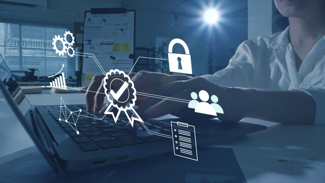 All-in-one certified productivity application managing tasks, analytics, and security certified platform. Quality Assurance QA for business software certified application, ensuring data security, user - Powered by Adobe