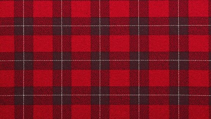 Sample of red tartan fabric, suitable for textile design and crafting