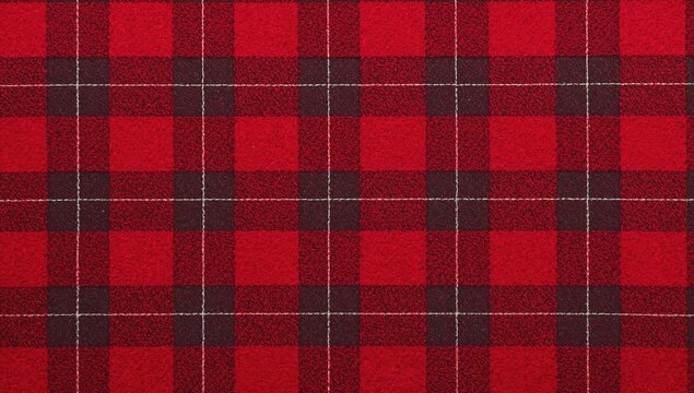 Sample of red tartan fabric, suitable for textile design and crafting