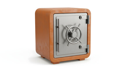 Fototapeta premium A close-up of a secure safe, highlighting financial security and protection. This sturdy safe ensures the safety of valuable assets