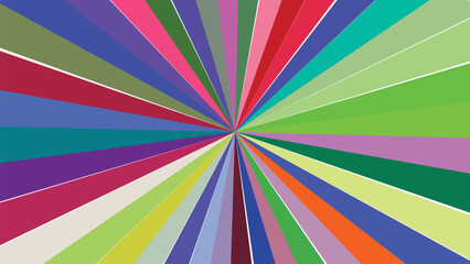 Colorful Rays Bursting from Center Abstract Background for Creative Designs