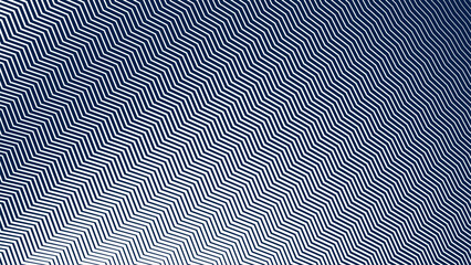 Blue and White Zigzag Stripes Line Abstract Background with Modern Dynamic Geometric Pattern Design