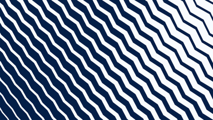 Blue and White Zigzag Stripes Line Abstract Background with Modern Dynamic Geometric Pattern Design