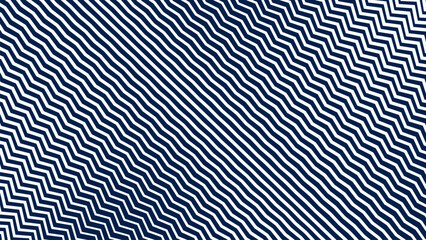 Blue and White Zigzag Stripes Line Abstract Background with Modern Dynamic Geometric Pattern Design