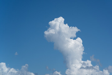 A beautiful cloudscape in the blue sky