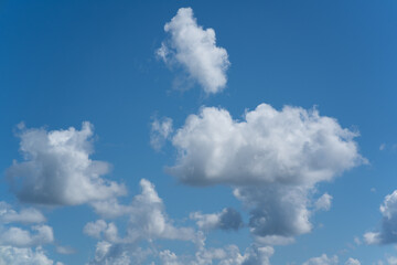 A beautiful cloudscape in the blue sky
