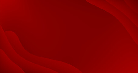 Abstract red background with Fluid Layers and Copy Space for advertisement presentation