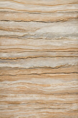 Abstract Horizontal Layered Stone Texture with Beige and Brown Stripes for Natural Background