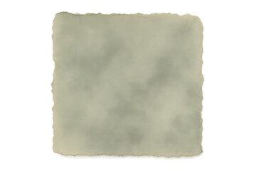 Obraz premium Old vintage paper blank texture with frayed edges, empty aged background element on transparent