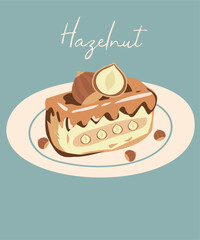 Illustration with Hazelnut Cottage Cheese Casserole