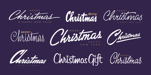 Christmas lettering design