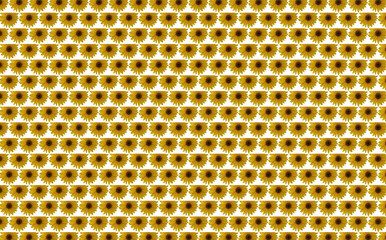seamless pattern with sunflowers