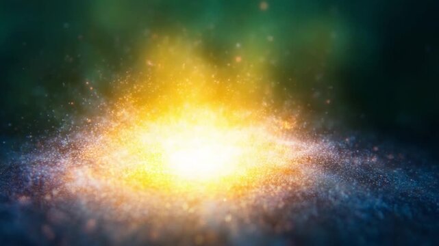 Celestial Symphony: The cosmic canvas ignites with a vibrant display of a radiant celestial body within the vastness of space, a stunning image which stirs wonder and amazement.