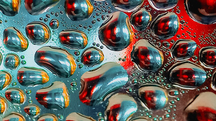 abstract background of colored bubbles