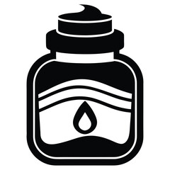 spa aroma jar icon on white background