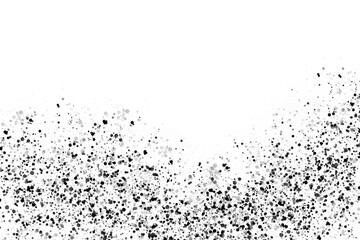 Black Ink Splatter Border on White Background