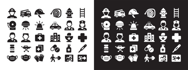 Large Set of Business, Marketing, and Success Solid Glyph Icons