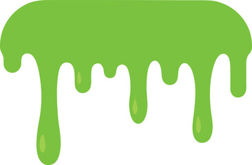 neon green slime splatters and drips vector icon